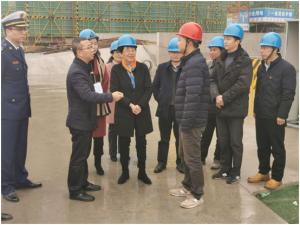 吳興區(qū)人大常委會(huì)黨組書記、主任吳旭一行調(diào)研市北32#地塊項(xiàng)目工程